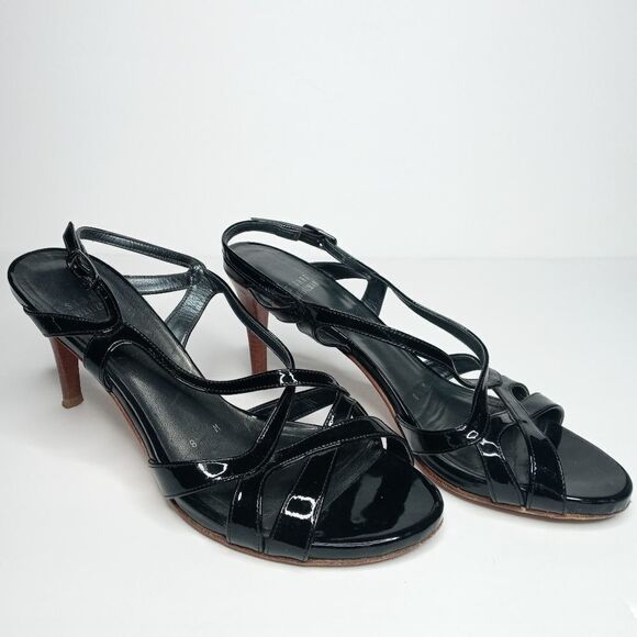 Stuart Weitzman black sandals size 8 - Picture 2 of 9